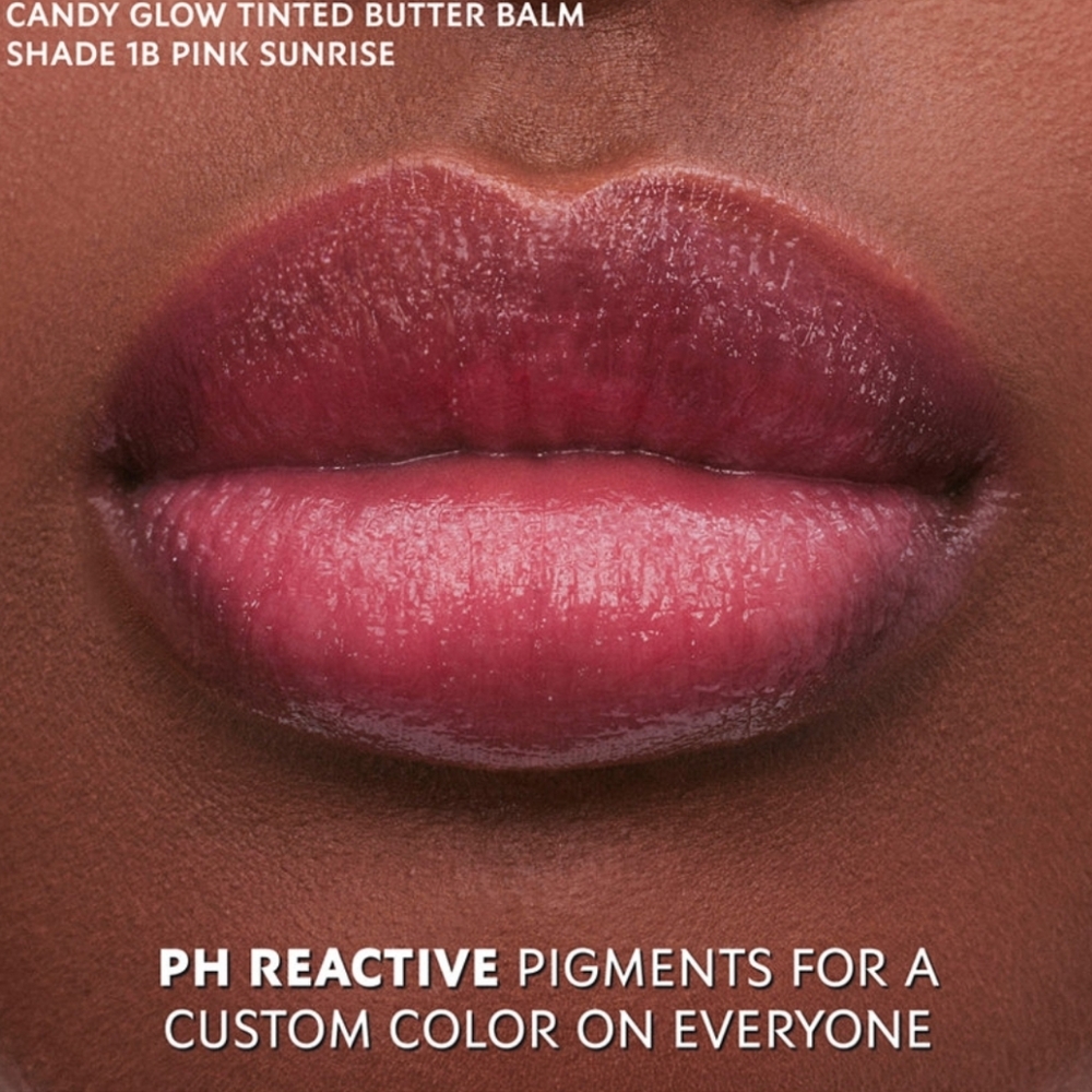 YSL Candy Glow Sheer Shine Color & Care Lip Balm: Pink Sunrise (1B), .04oz, NIB - Picture 5 of 8